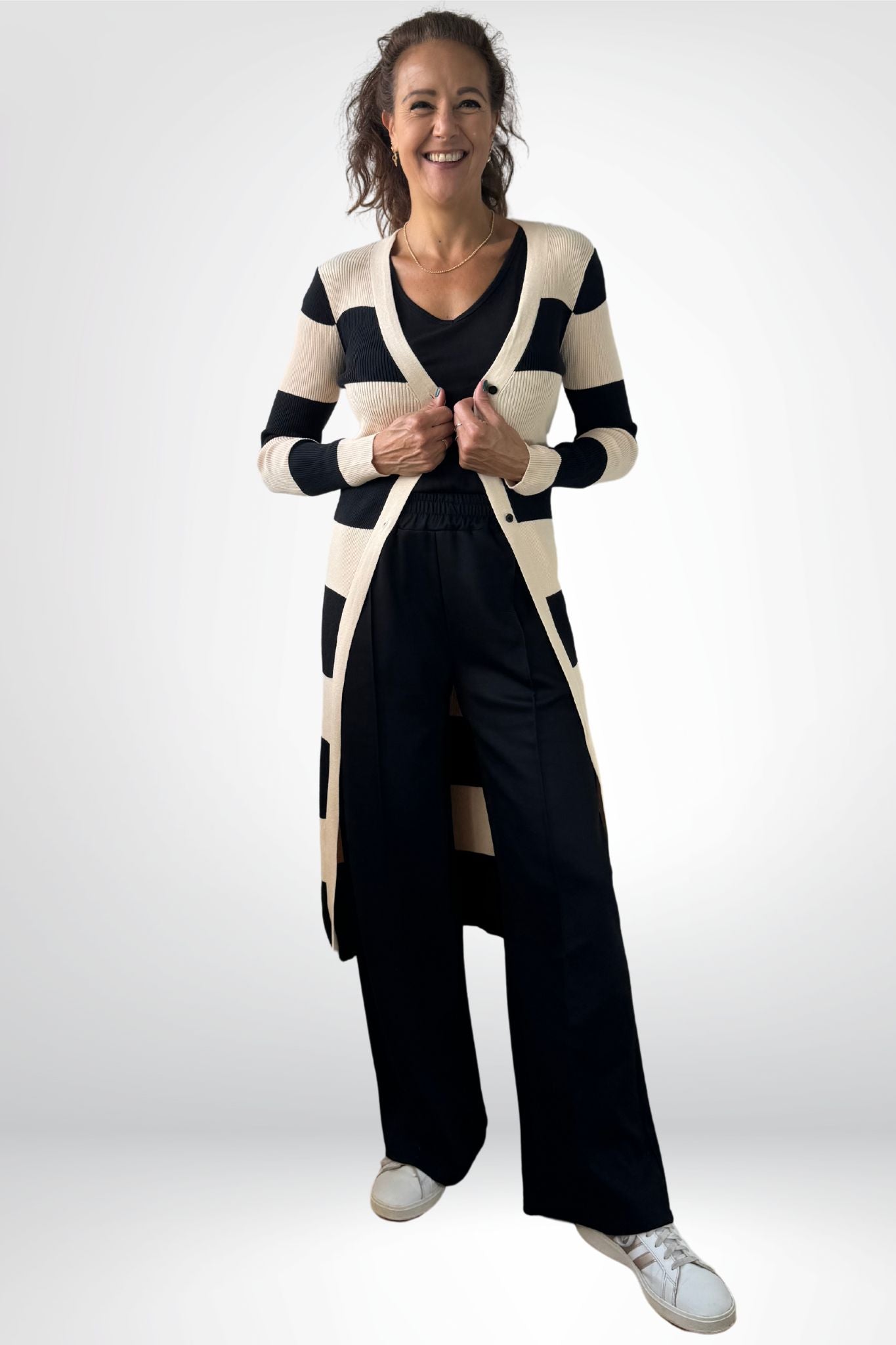 Vest Super-stripes long
