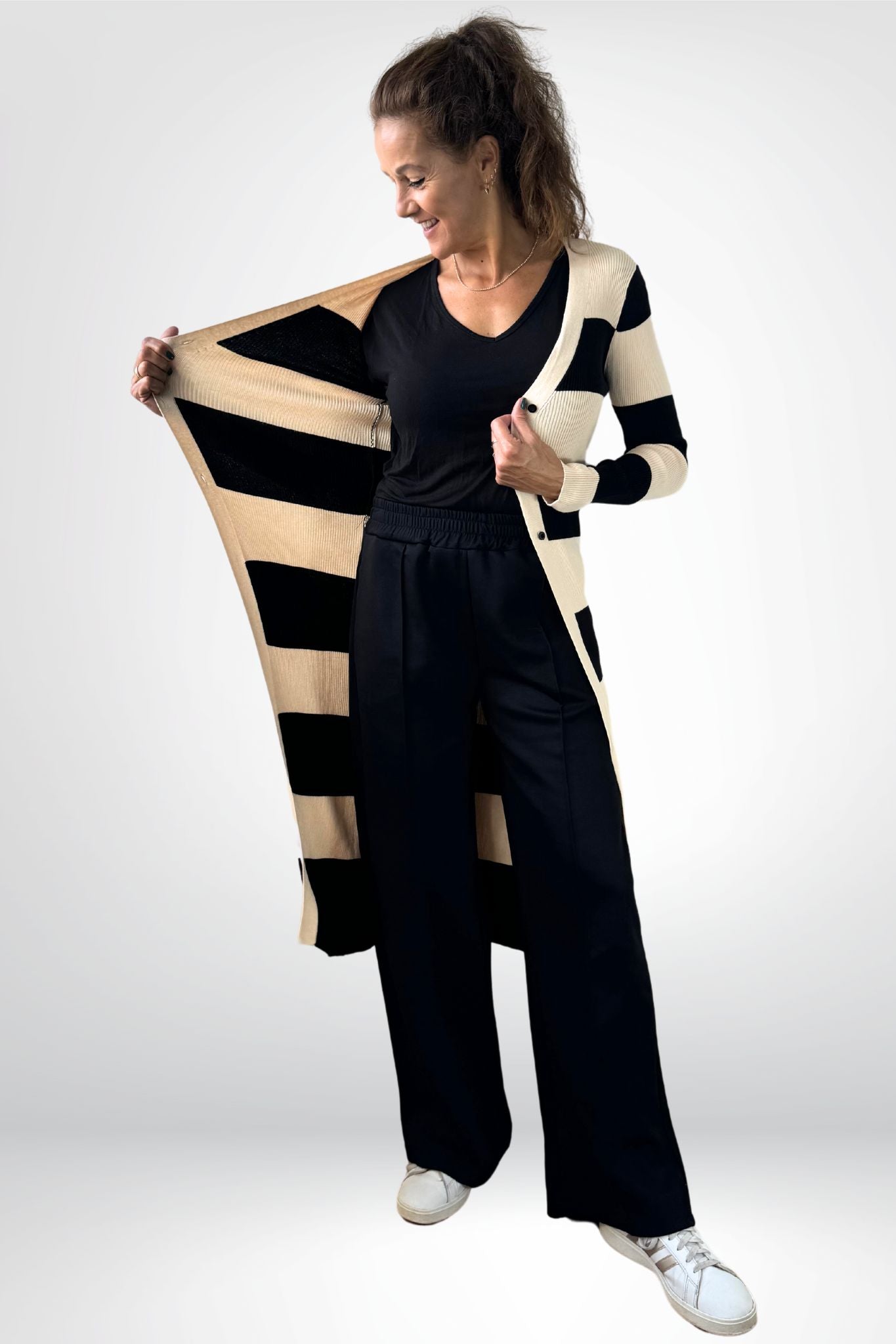 Vest Super-stripes long