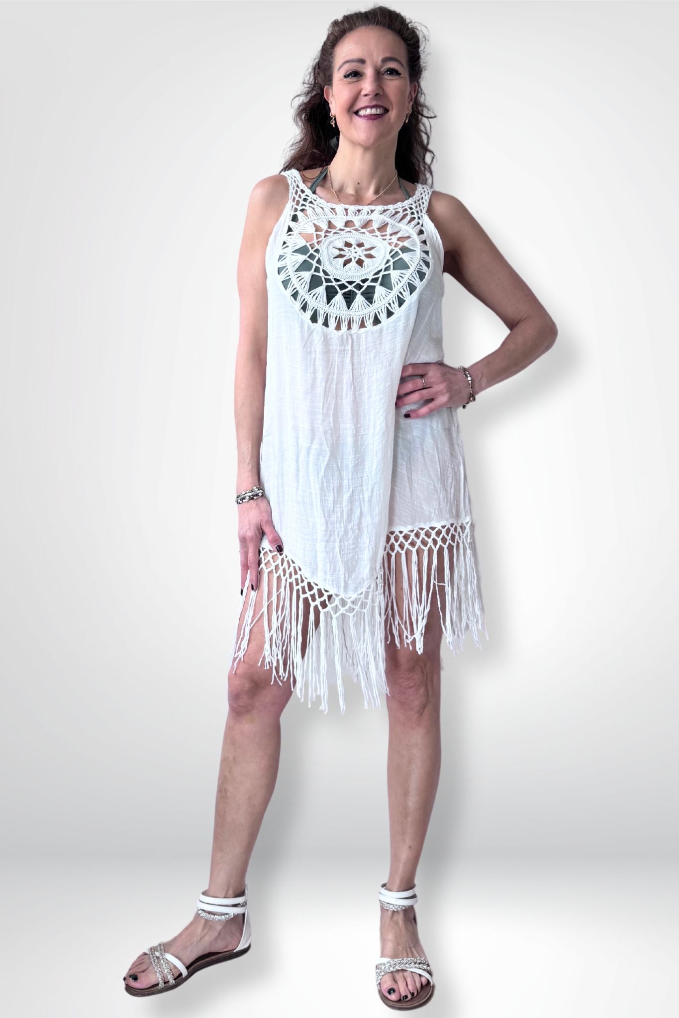 Eyecatcher tuniek "Frivolous" Ibiza style Sourí Fashion