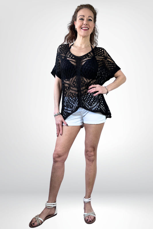Casual chique Sourí-top "Feel lacy" van kant Souri Fashion