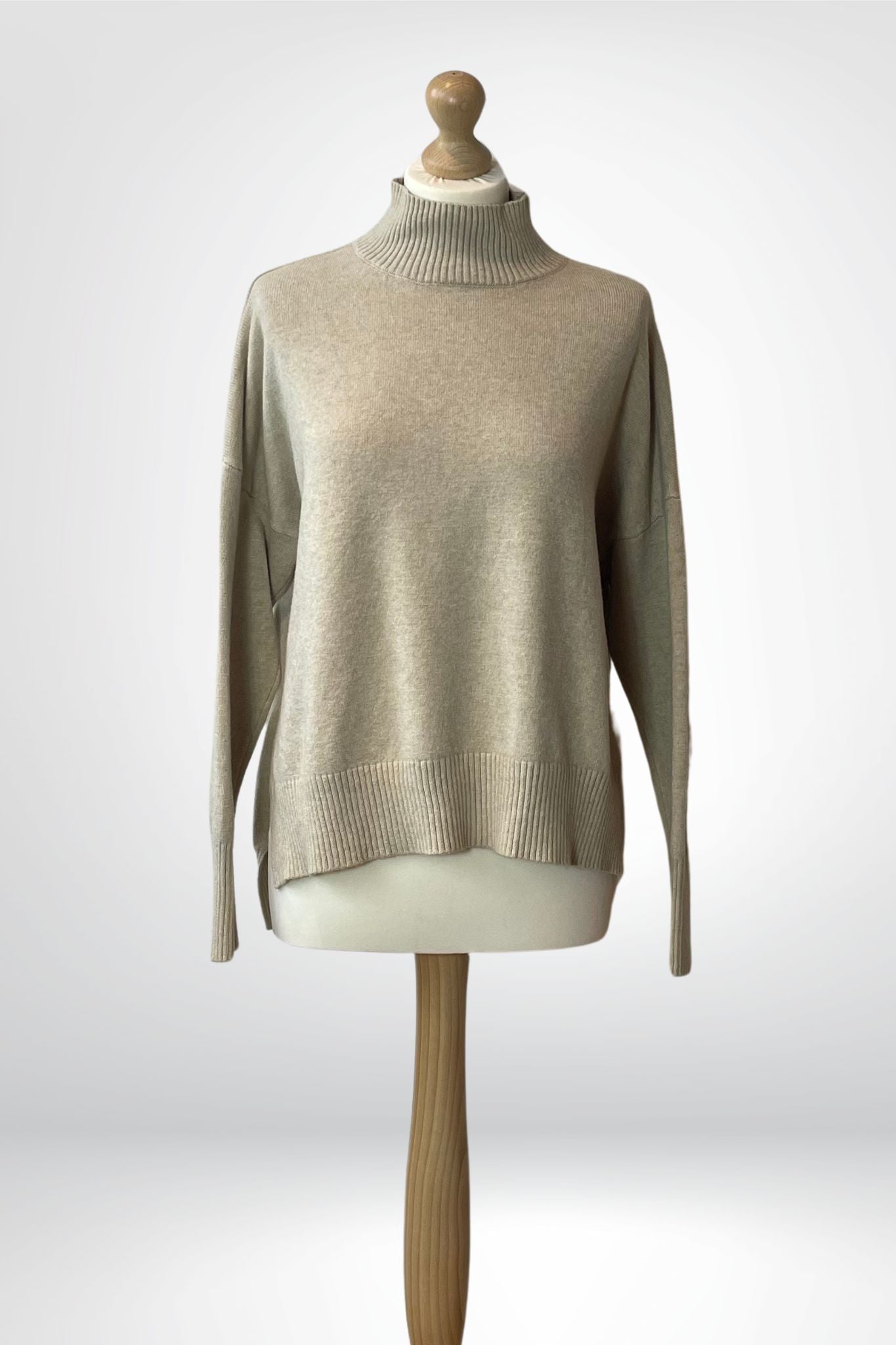 Trui beige met col Sourí Fashion