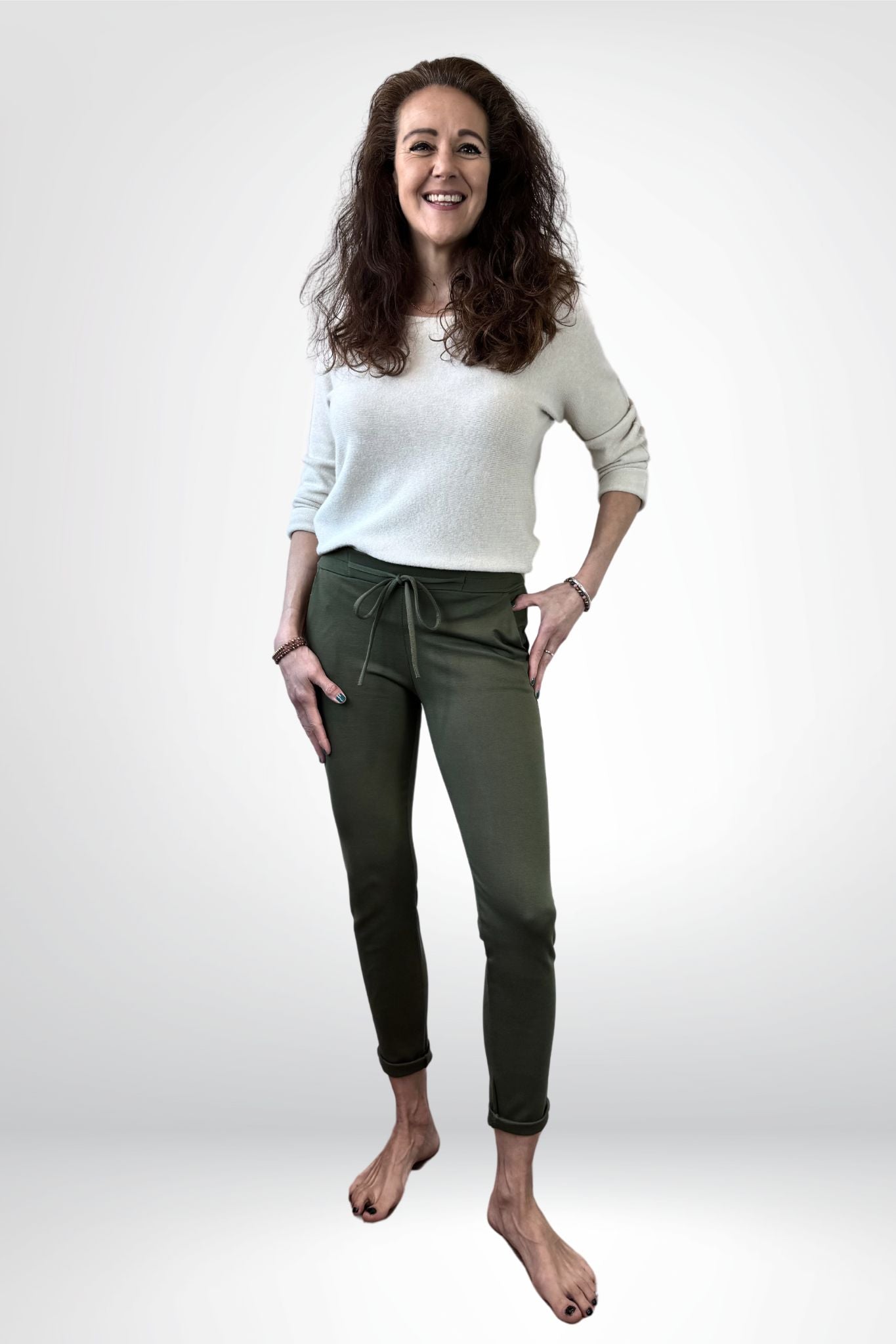 strikbroek groen Sourí Fashion