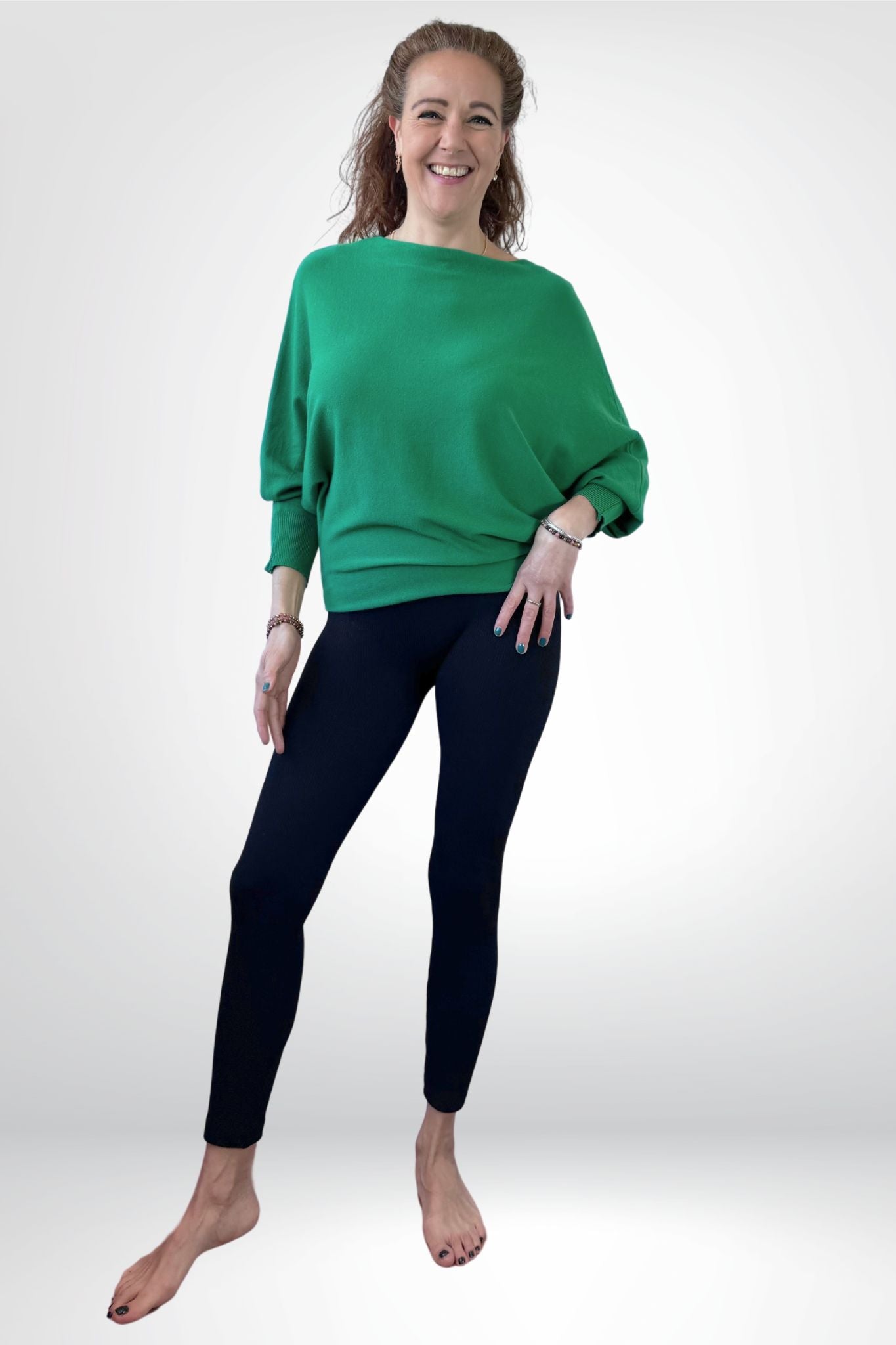 trui vleermuis groen Sourí Fashion