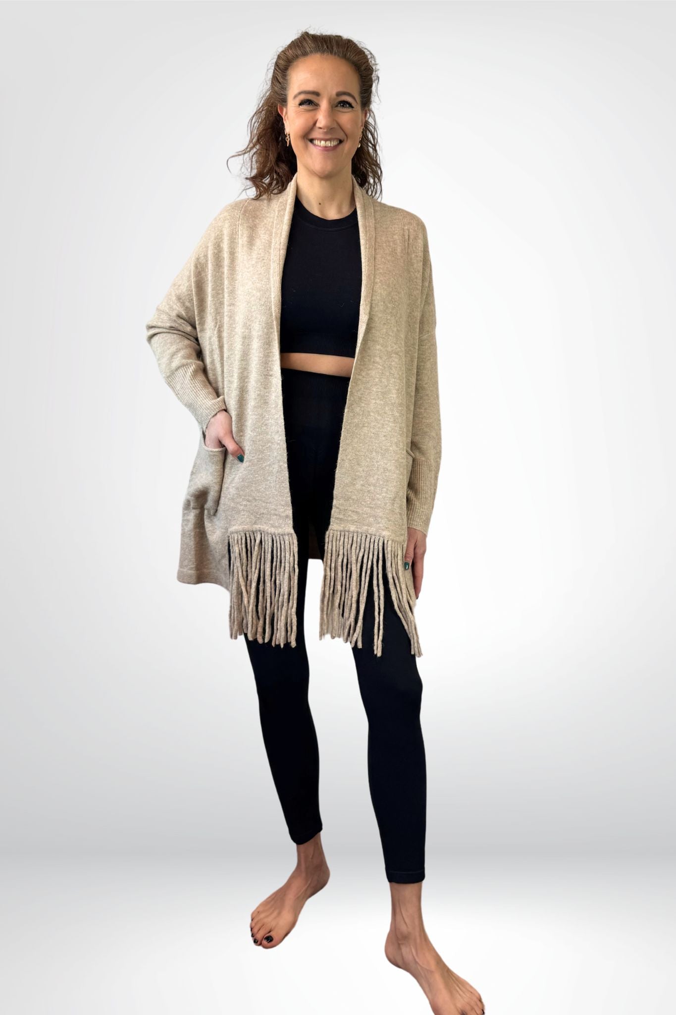 vest met franje Sourí Fashion